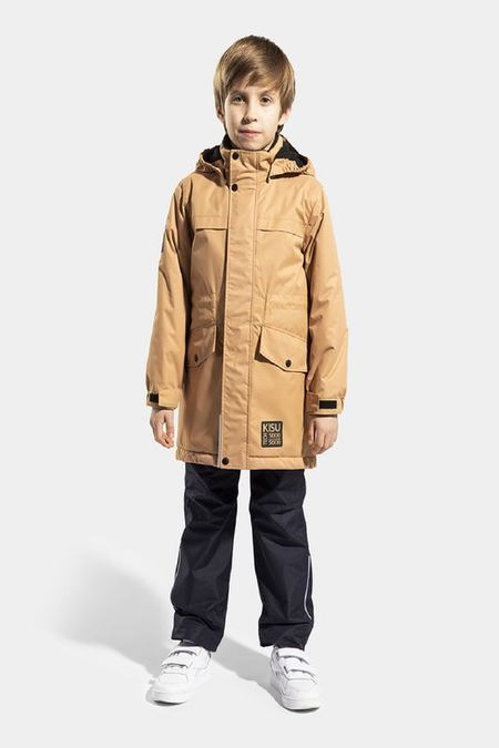 Парка с капюшоном и накладными карманами Kisu 5550₽