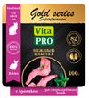 Корм консервированный для стерилизованных кошек Vita Pro GOLD series Superpremium нежный паштет с кроликом