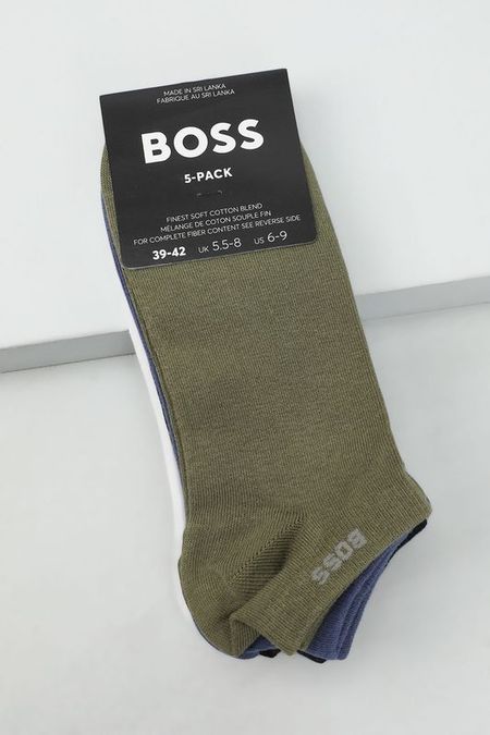 Набор из 5 пар хлопковых укороченных носков BOSS 3442₽