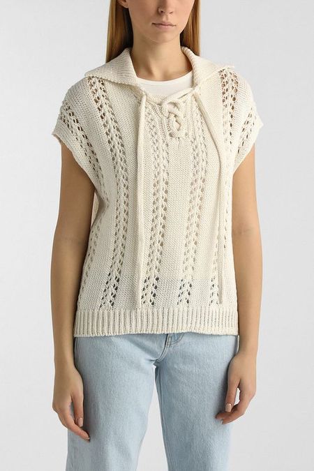 Джемпер вязаный на шнуровке с коротким рукавом Liu Jo 11917₽