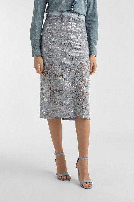 Юбка ажурная с пайетками Liu Jo 15652₽