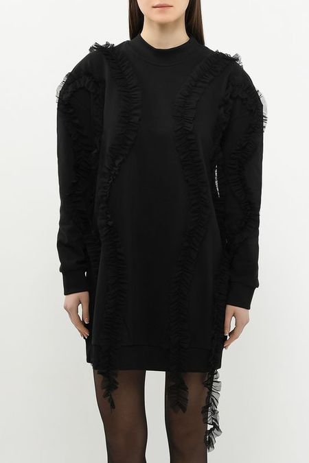 Платье трикотажное с отделкой рюшами TWINSET 12015₽