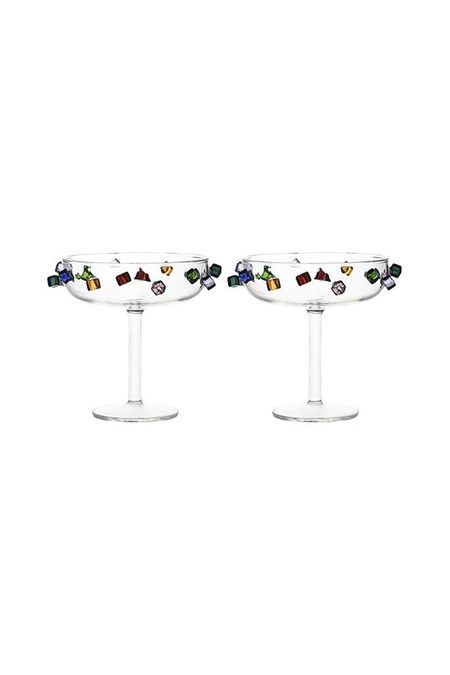 Набор из 2 стеклянных креманок с декором Fiesta Designboom