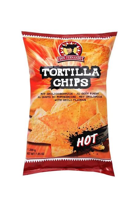 Кукурузные чипсы со вкусом чили Тortilla Chips Don Fernando 260₽