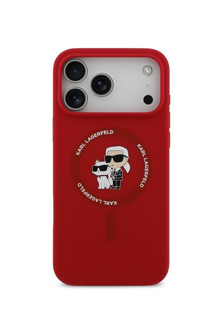 Чехол для iPhone 17 Pro силиконовый с магнитами MagSafe Karl Lagerfeld 2842₽