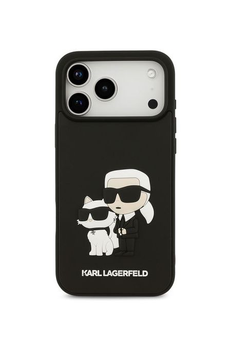 Чехол для iPhone 17 Pro Max с объемным принтом 3D Rubber Karl Lagerfeld 2467₽
