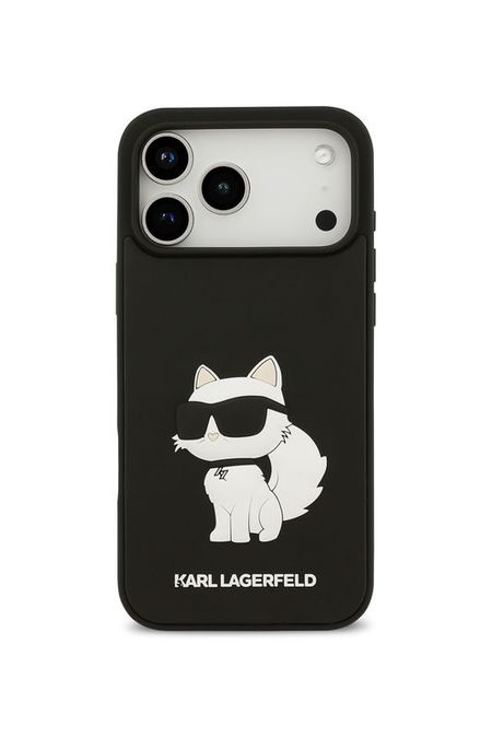 Чехол для iPhone 17 Pro с объемным принтом 3D Rubber Karl Lagerfeld 2467₽