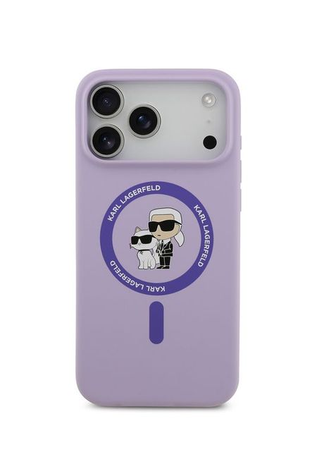 Чехол для iPhone 17 Pro Max силиконовый с магнитами MagSafe Karl Lagerfeld 2842₽