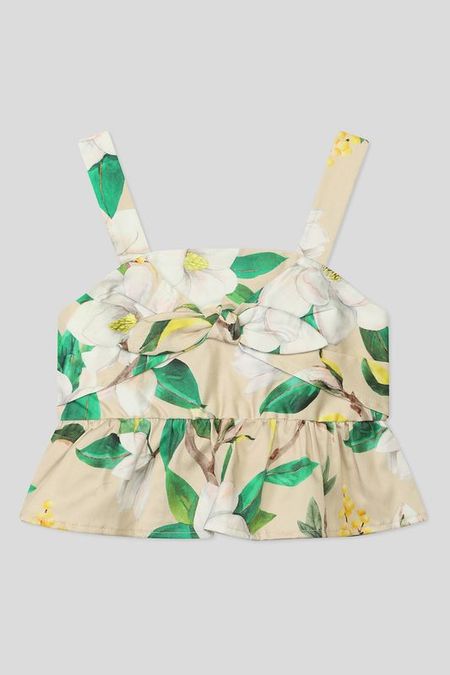 Хлопковый топ с цветочным принтом Mayoral 1323₽