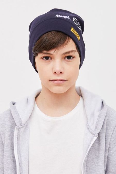 Шапка-бини хлопковая с принтом Totti 292₽