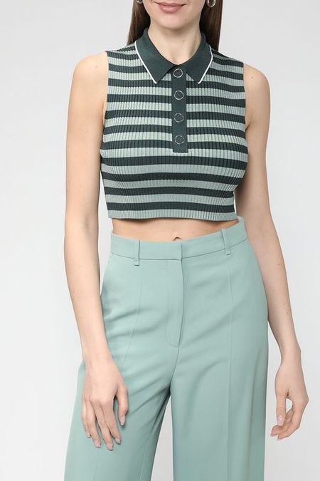 Вязаный топ в полоску BOSS 3142₽