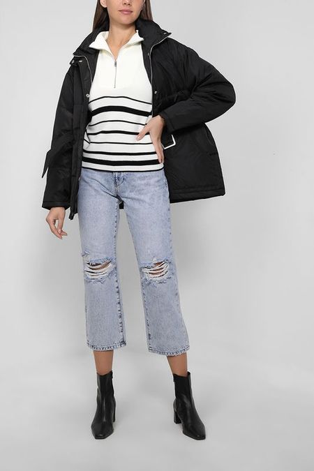 Укороченные рваные джинсы Loft 1717₽