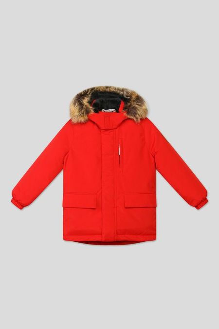 Парка утепленная с меховой опушкой капюшона Kerry 15217₽