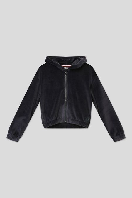 Велюровая толстовка с капюшоном Tommy Hilfiger 2872₽