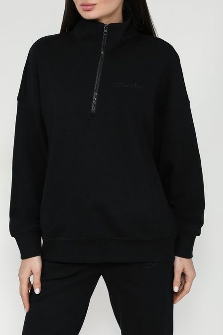 Толстовка хлопковая с воротником на молнии COLORPLAY 2880₽