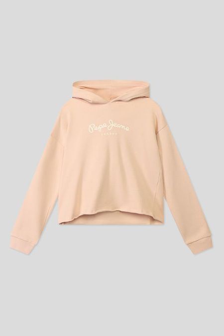 Хлопковое худи с логотипом бренда PEPE JEANS 2182₽