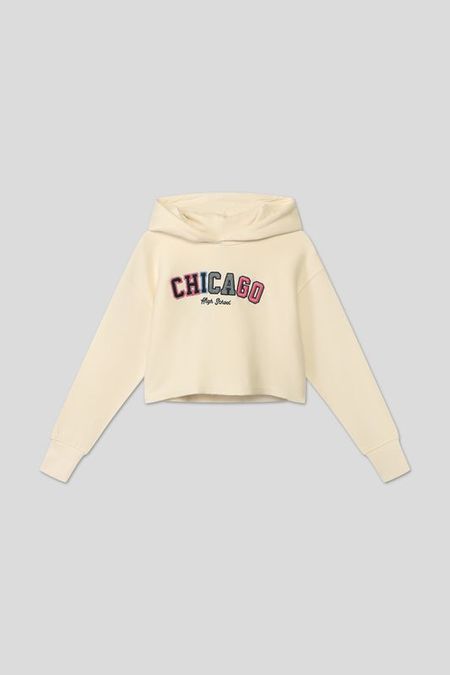 Худи хлопковое с принтом OVS 1192₽