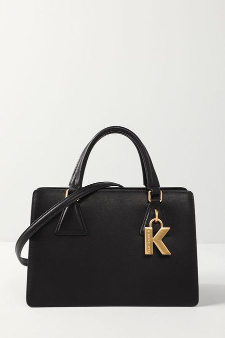 Сумка шоппер кожаная с логотипом Lock Karl Lagerfeld 19042₽