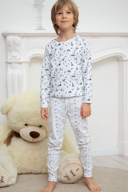 Хлопковая пижама с принтом Aspaya 1080₽