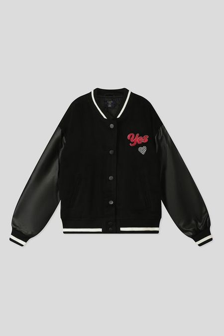 Бомбер с контрастными деталями и принтом OVS 2280₽