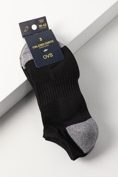 Набор из 3 пар хлопковых укороченных носков OVS 487₽