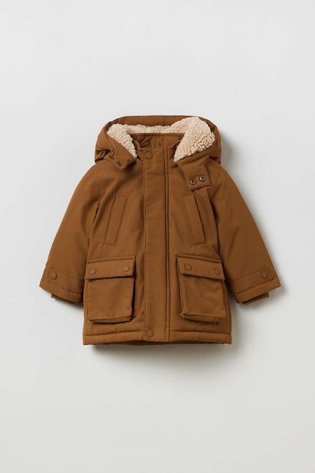 Куртка утепленная с меховым капюшоном OVS 2430₽