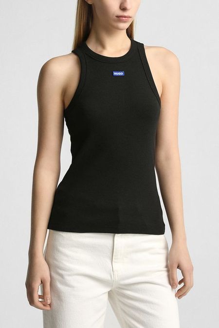 Майка хлопковая с логотипом HUGO BLUE 4192₽