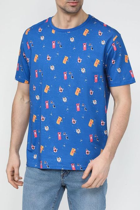 Футболка хлопковая с принтом MARCO DI RADI