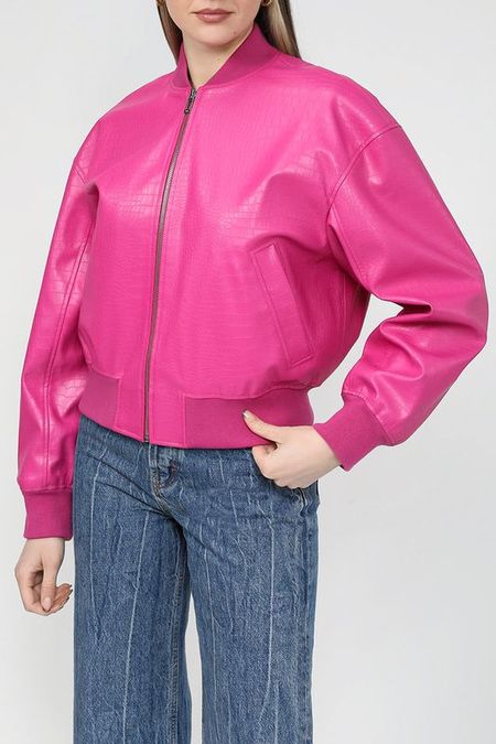 Куртка-бомбер из экокожи HUGO 16117₽