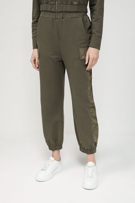Джоггеры хлопковые на эластичном поясе с карманами Rinascimento 5767₽