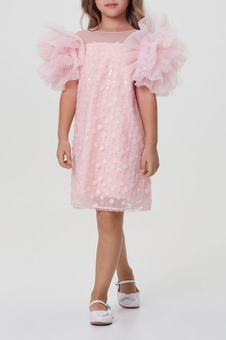 Платье с объемными рукавами и пайетками Choupette 2632₽