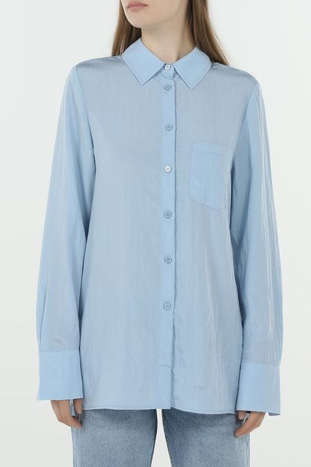 Рубашка однотонная с карманами Marc Aurel