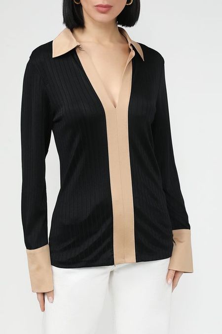 Лонгслив с отложным воротником BOSS 9367₽