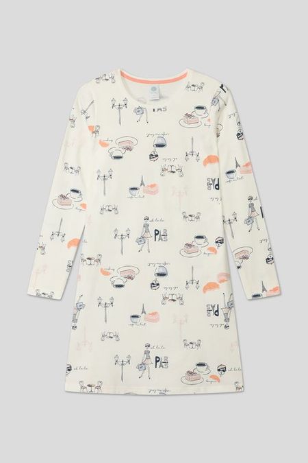 Сорочка хлопковая с принтом Sanetta 1312₽