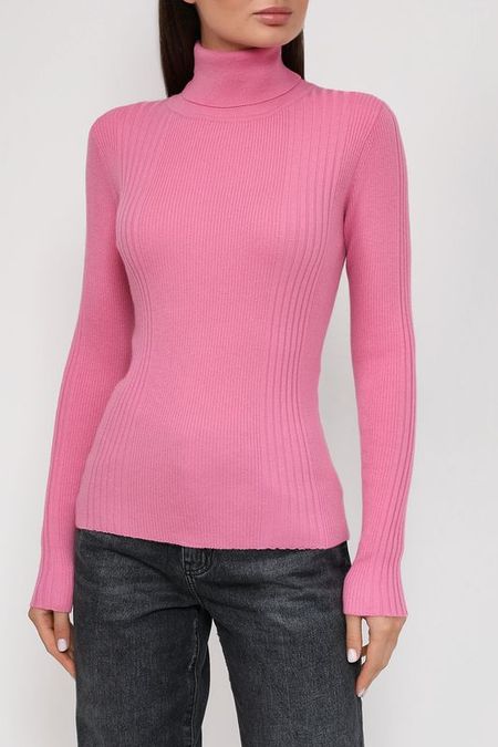 Однотонная водолазка в рубчик с добавлением шерсти BELUCCI 1387₽