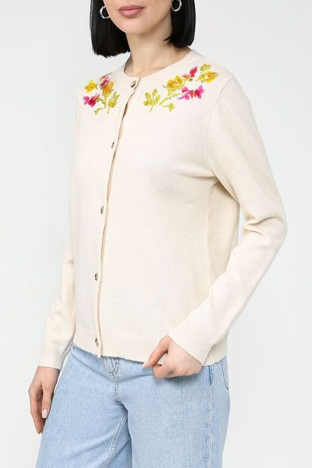 Кардиган на пуговицах с вышивкой BELUCCI 1792₽