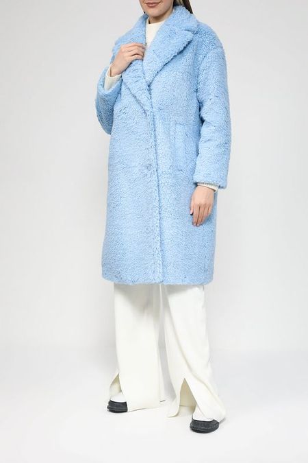 Однотонная шуба из экомеха BELUCCI 5542₽