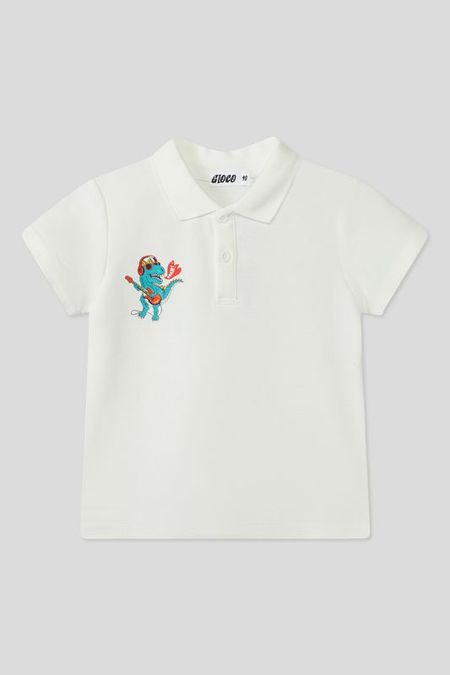 Поло хлопковое с принтом GIOCO 397₽
