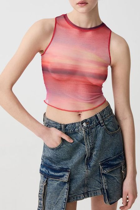 Топ с принтом Baby Angel