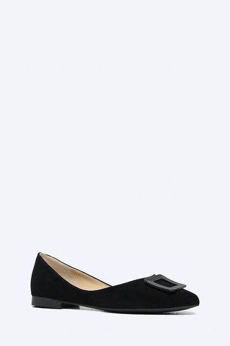 Балетки велюровые с пряжкой VITACCI 3855₽