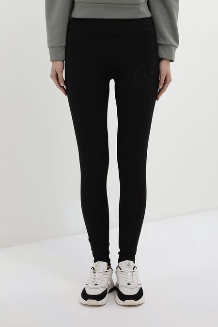Легинсы хлопковые с логотипом Ea7 5032₽