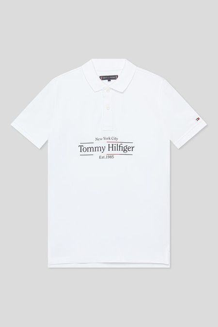 Поло хлопковое с логотипом Tommy Hilfiger 4507₽