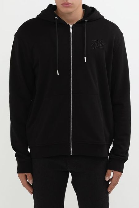 Толстовка хлопковая на молнии Karl Lagerfeld 16267₽