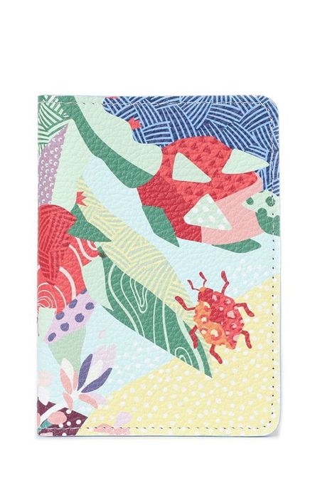 Обложка для документов кожаная с принтом Valerie Concept 3675₽