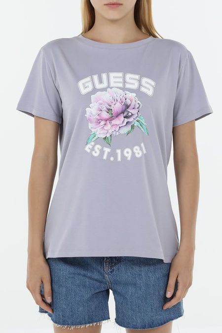 Футболка хлопковая с принтом Guess 2617₽