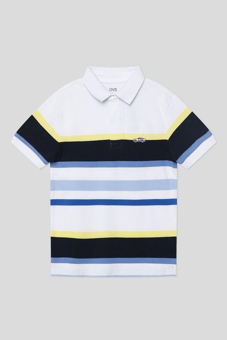 Поло хлопковое в полоску OVS 555₽