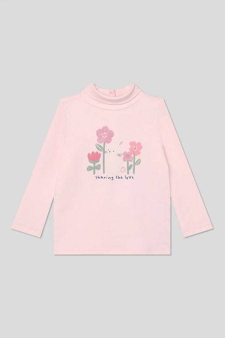 Водолазка хлопковая с принтом Fagottino 622₽