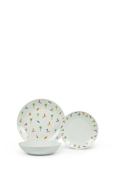 Сервиз фарфоровый столовый из 18 предметов Honolulu COINCASA 8370₽