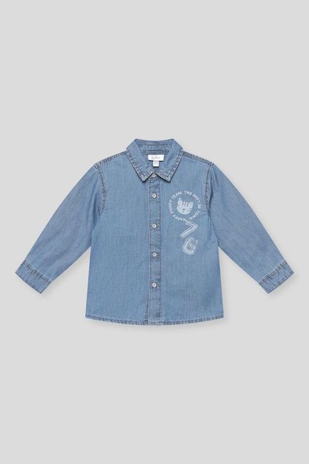 Рубашка джинсовая с принтом Fagottino 1147₽