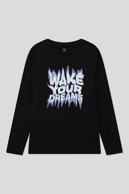 Лонгслив хлопковый с принтом OVS 322₽